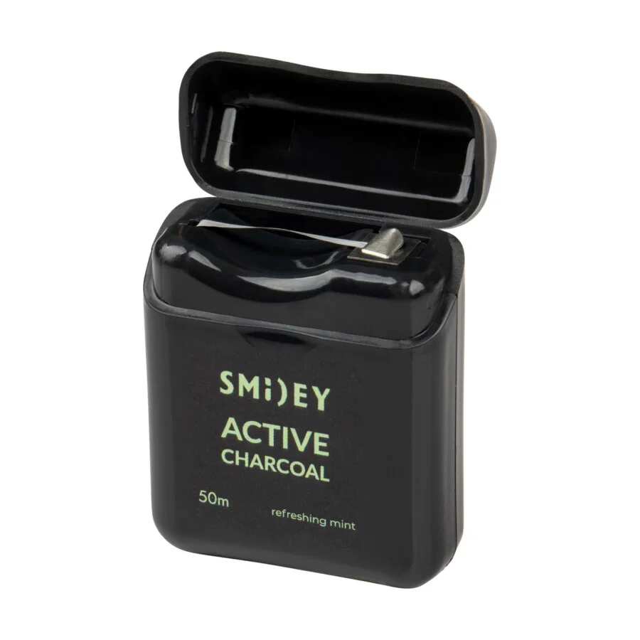 Smiley nic dentystyczna Active Charcoal efreshing mint otwarte opakowanie