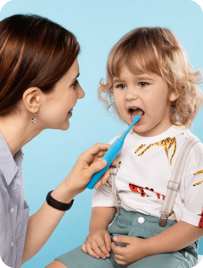 Szczoteczka Soniczna Smiley Kids 3+ lat Niebieska - obrazek 3
