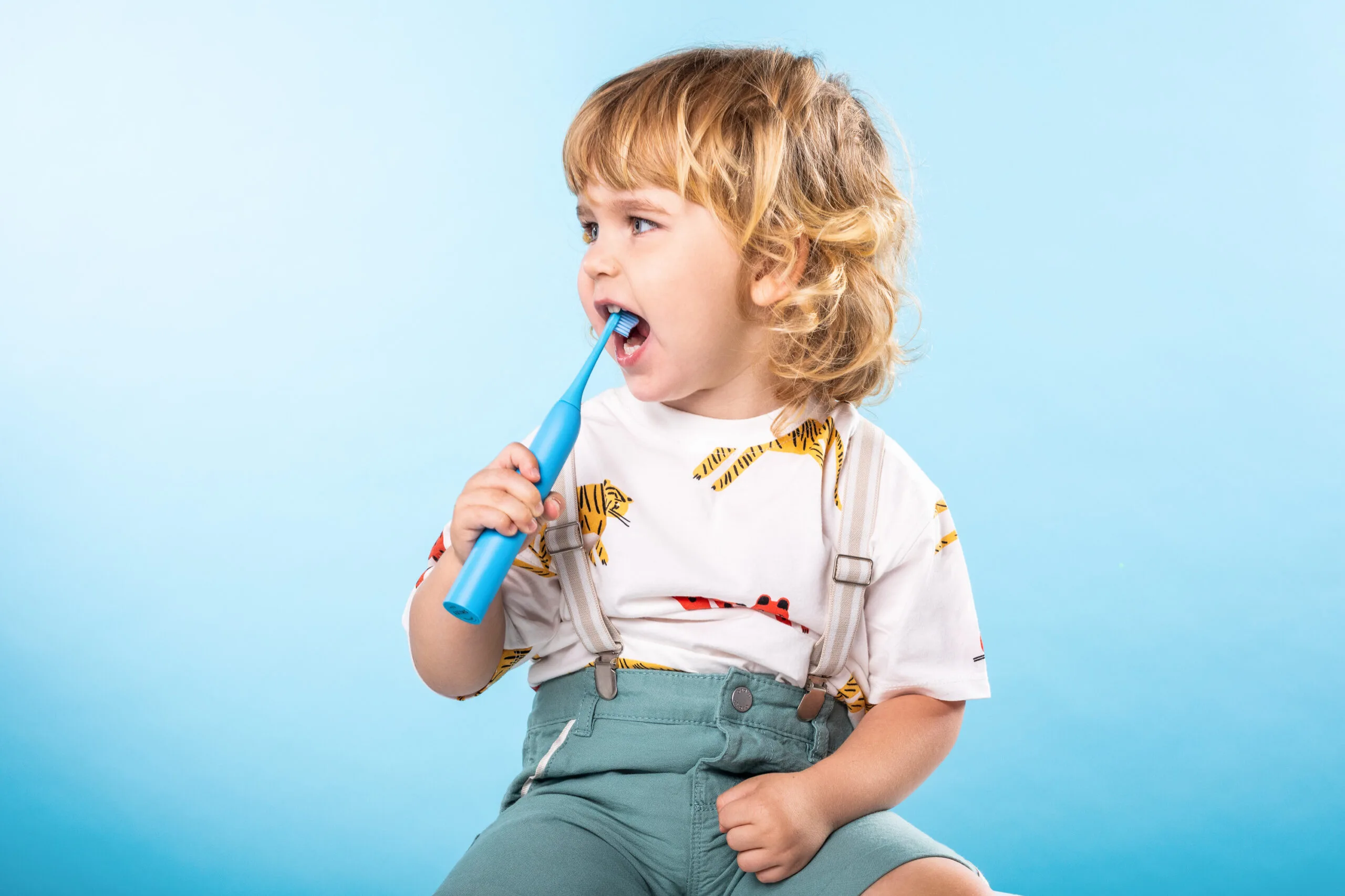 Szczoteczka Soniczna Smiley Kids 3+ lat Niebieska - obrazek 2