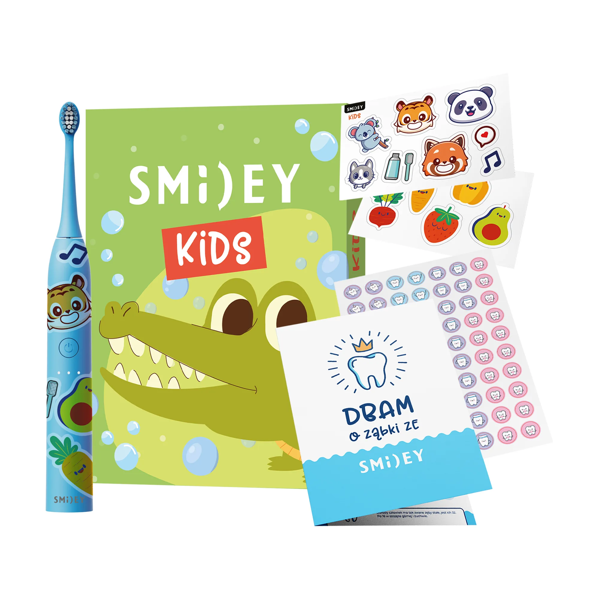 Szczoteczka Soniczna Smiley Kids 3+ lat Niebieska