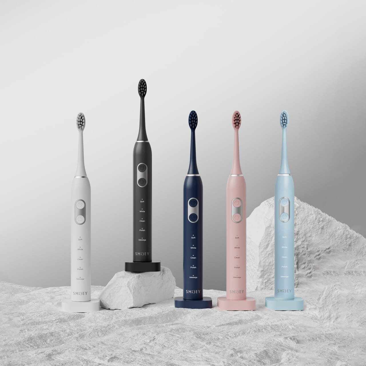 Szczoteczka Soniczna Smiley Plus Niebieska - obrazek 3