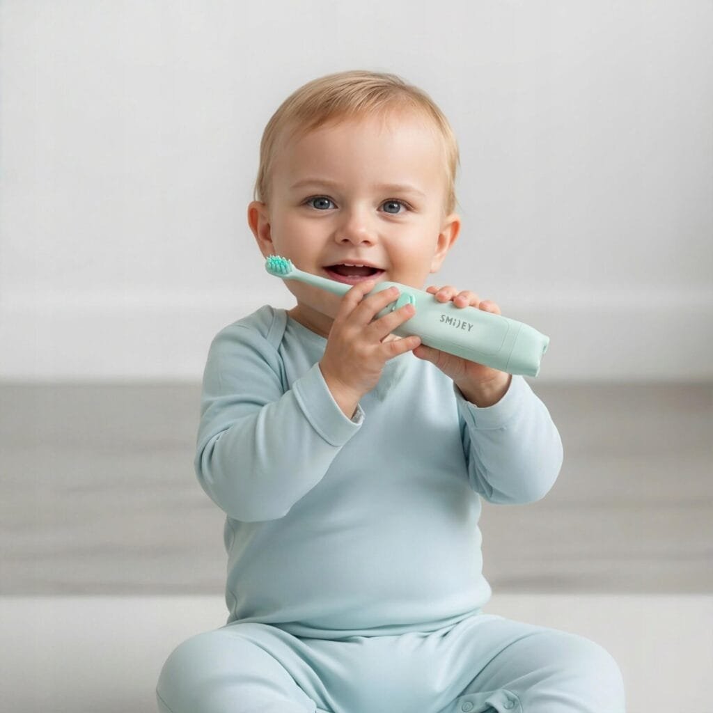 Szczoteczka Soniczna Dla Dzieci Baby 03 Lata Delikatna Dla Niemowlat Marka Smiley 1