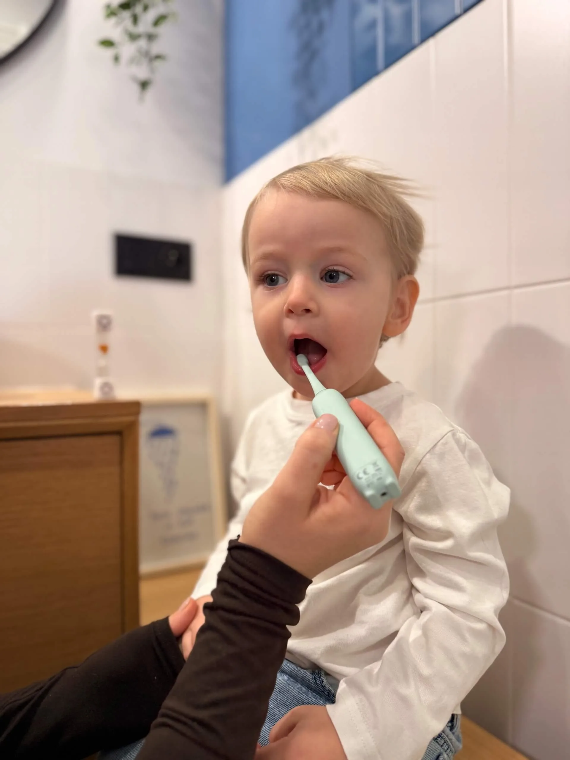 Szczoteczka Soniczna Smiley Baby Dla Niemowląt 0-3 Lat Zielona - obrazek 6